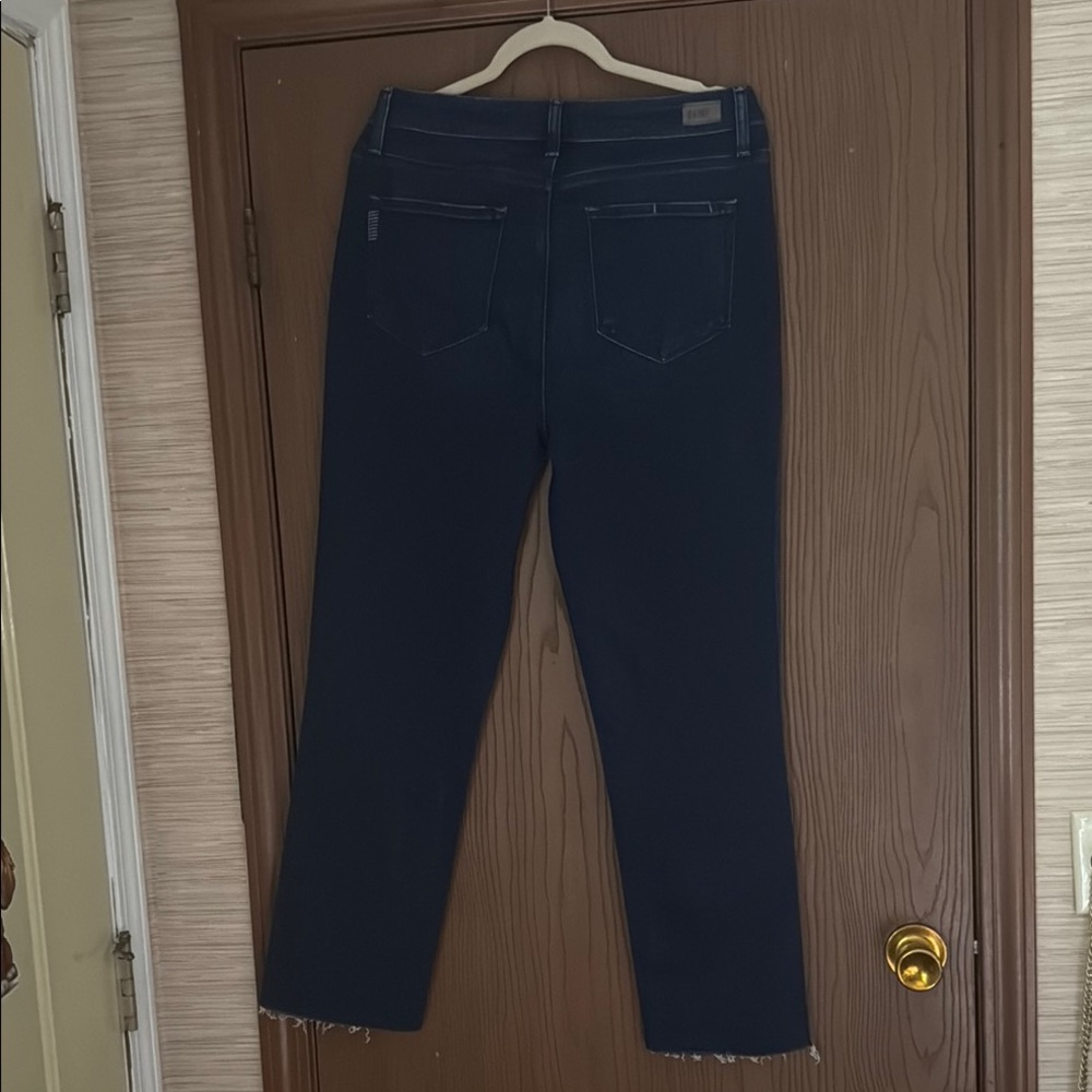 PAIGE Blue Ankle Cropped Jeans “Cindy” Anthropologie Exclusive - Picture 2 of 10